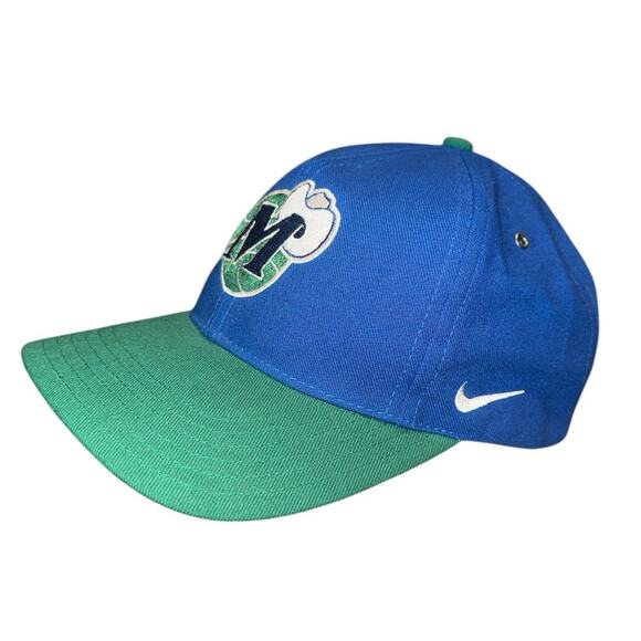 Crispy Rare Nike Dallas Mavericks Hat 90s VTG Taiwan NBA Hook & Loop Closure‎ - Picture 3 of 15